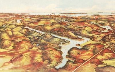 Beautiful vintage map of Lynn Woods, Massachusetts