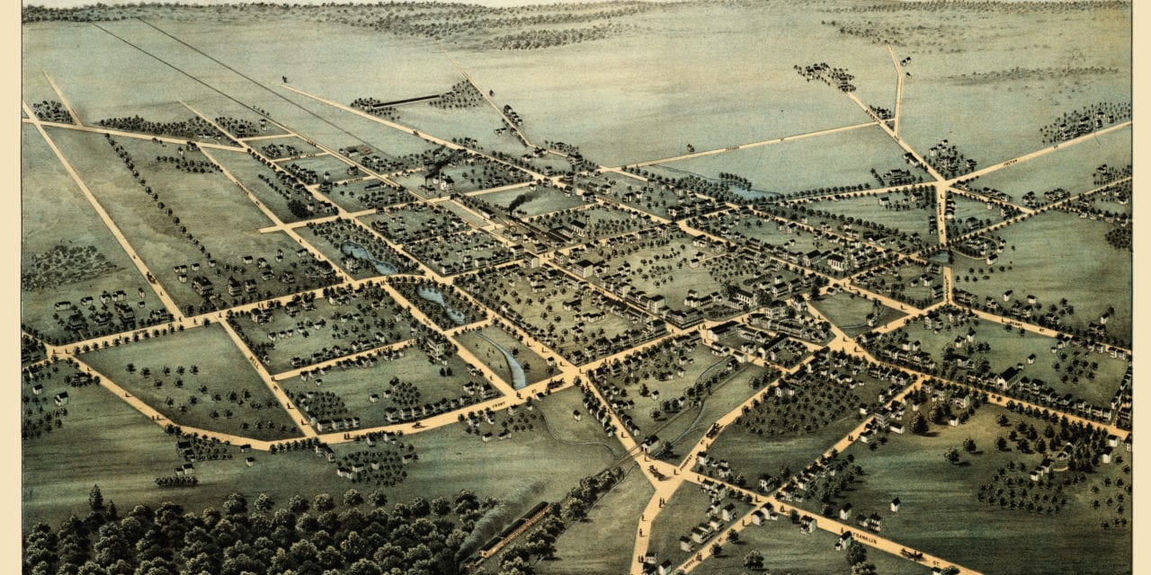 Amazing map showing Hempstead, New York in 1876