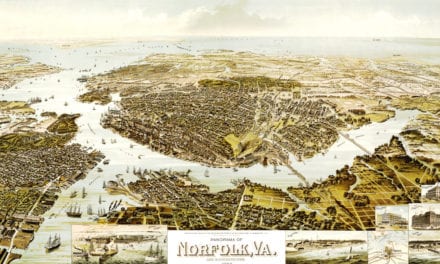 Beautiful old map shows Norfolk, VA as it looked in 1892