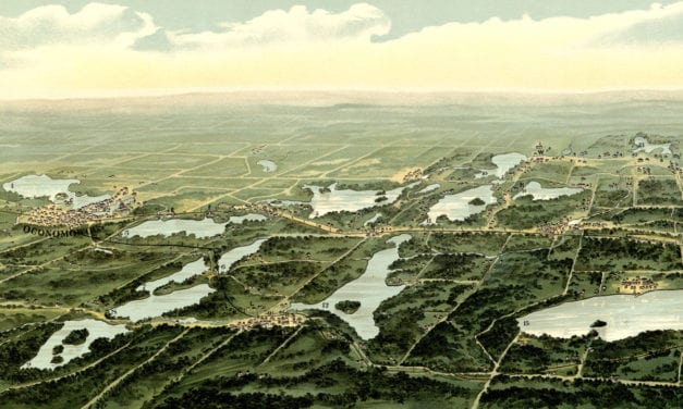 Beautiful old map of Waukesha County Wisconsin in 1890