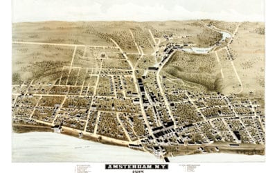 This is what Amsterdam, New York looked like in 1875