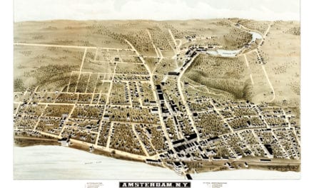 This is what Amsterdam, New York looked like in 1875