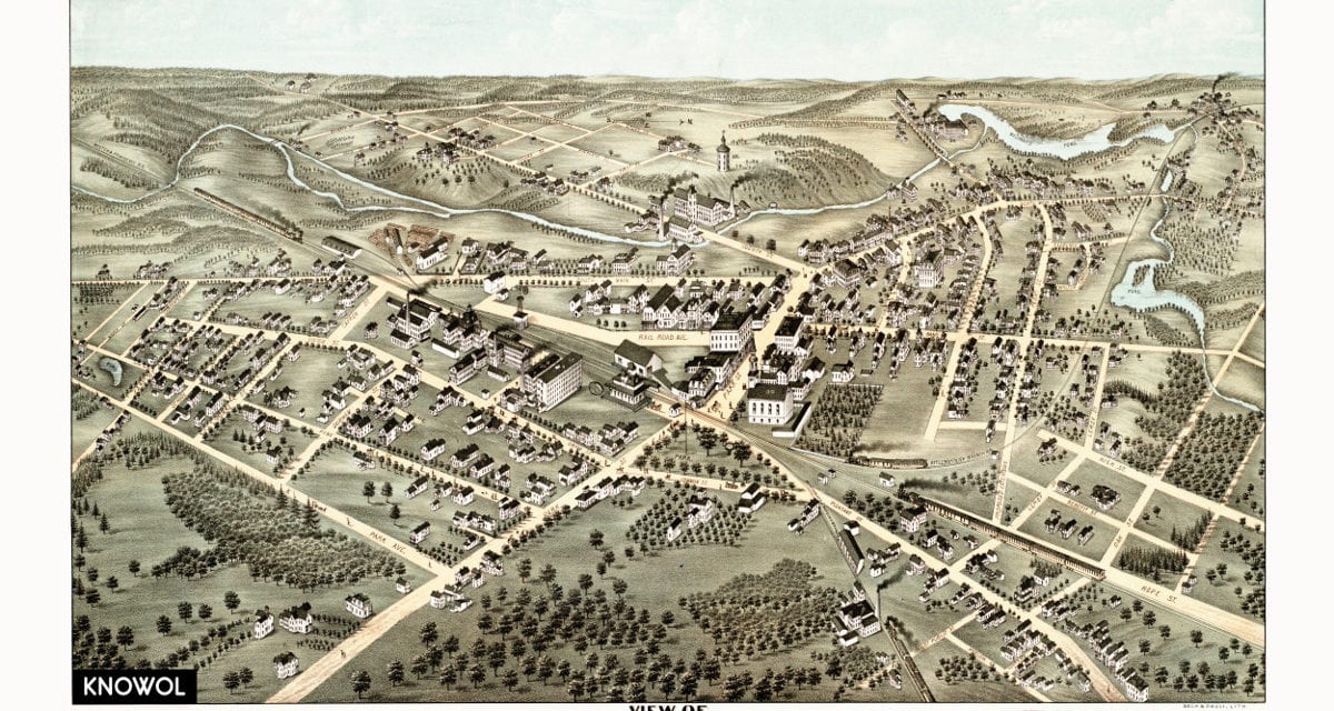 Amazing old map of Attleboro, Massachusetts from 1878