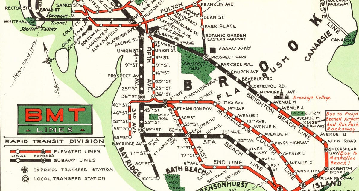 Map of NYC subways created for 1939 World’s Fair