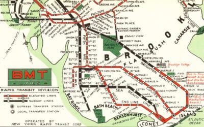 Map of NYC subways created for 1939 World’s Fair