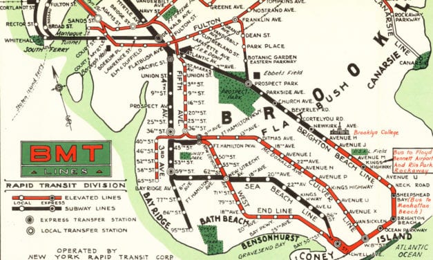 Map of NYC subways created for 1939 World’s Fair