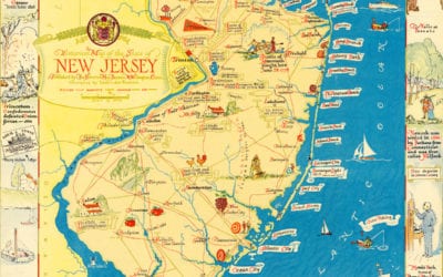 Amazing map of New Jersey filled with historical trivia