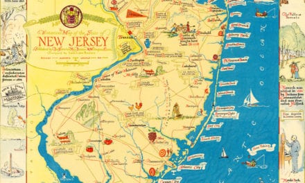 Amazing map of New Jersey filled with historical trivia