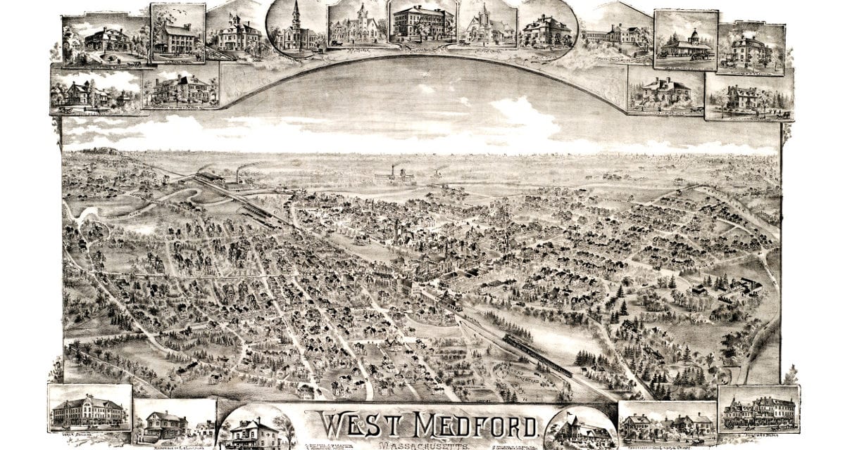 This is how West Medford, Massachusetts looked in 1897
