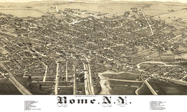 Amazing old map of Rome, New York from 1886