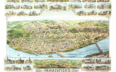 Wonderful old map of Bradford, Massachusetts in 1892