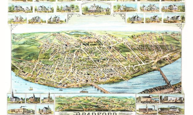 Wonderful old map of Bradford, Massachusetts in 1892