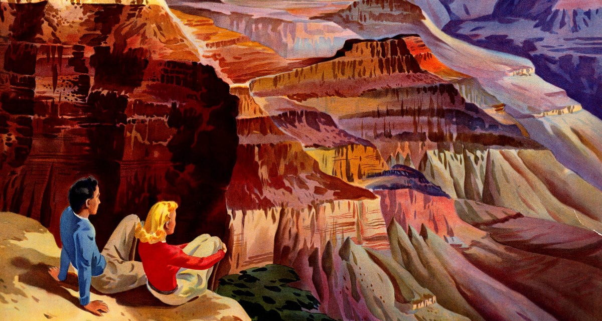 3 beautiful vintage travel posters for Grand Canyon, Bryce Canyon, and Zion National Park