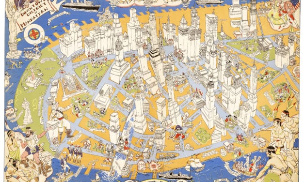 Long lost map of NYC shows locations of historical events