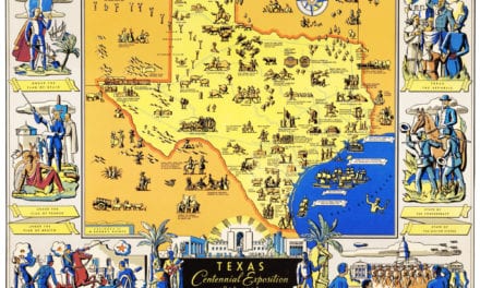 Amazing map of Texas from the Centennial Exposition in 1936