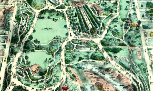 Beautifully designed map shows Central Park in the 1800’s