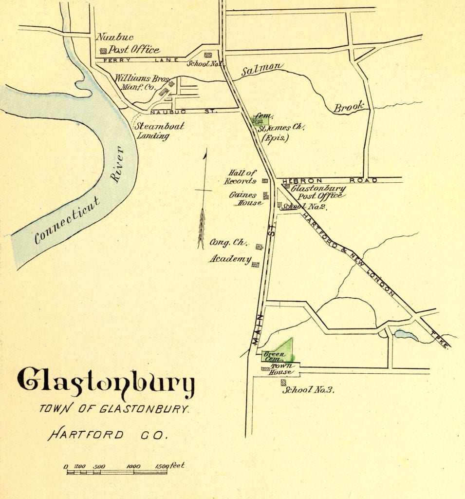 Glastonbury Map KNOWOL