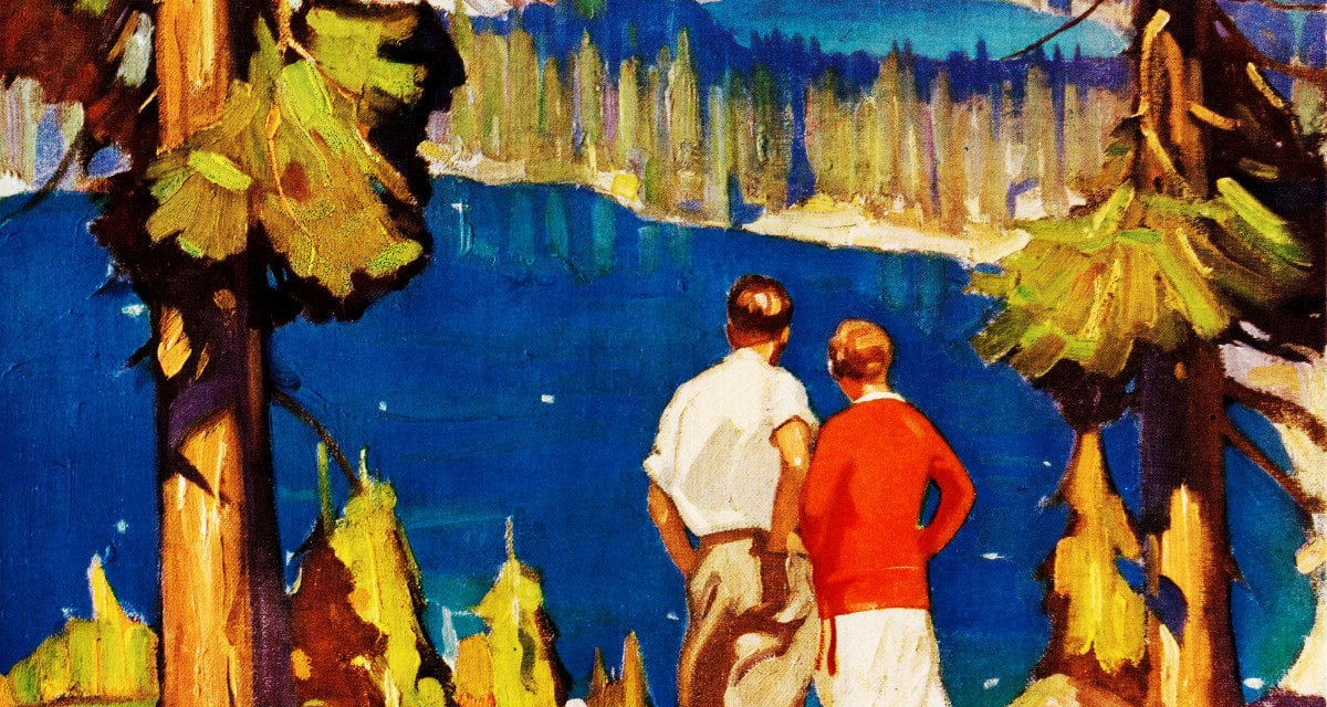 3 beautiful vintage Lake Tahoe travel posters