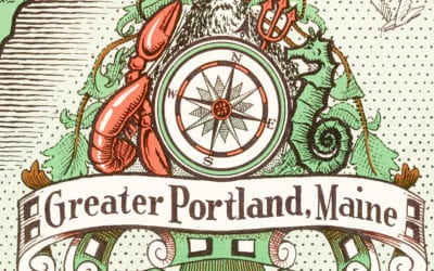 Amazing old map of Portland, Maine from 1962