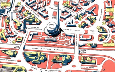 Retro map of the 1940 New York World’s Fair