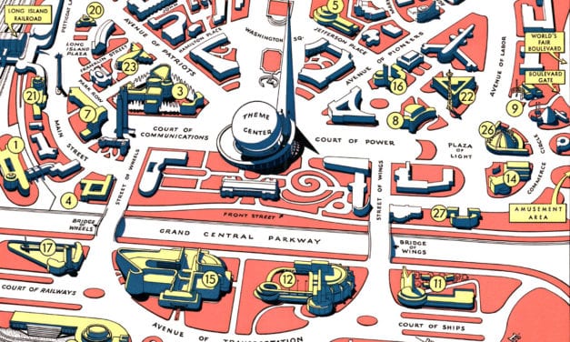 Retro map of the 1940 New York World’s Fair
