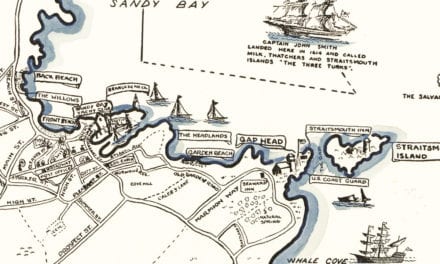 Beautiful map of Rockport, Massachusetts from 1940