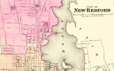 Historical map of New Bedford, Massachusetts from 1871