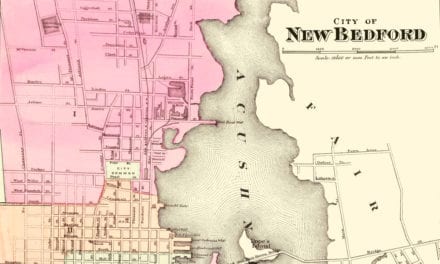 Historical map of New Bedford, Massachusetts from 1871