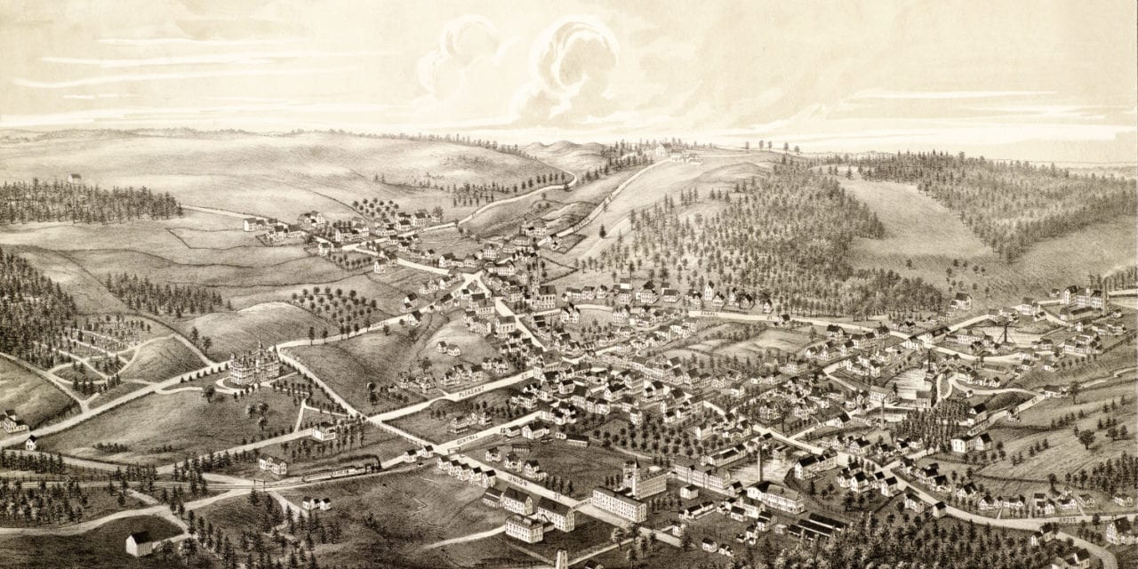 Old map of Ashburnham, Massachusetts from 1886