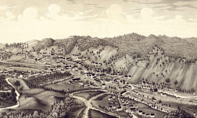Beautiful old map shows bird’s eye view of Bethel, VT in 1886