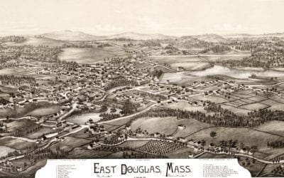 Beautifully detailed map of East Douglas, Mass from 1886