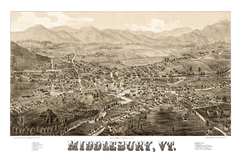 Map Of Middlebury Vermont