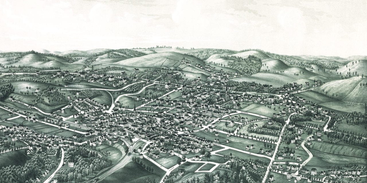 Historic old map of White Plains, New York from 1887 - KNOWOL