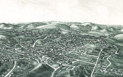 Historic old map of White Plains, New York from 1887
