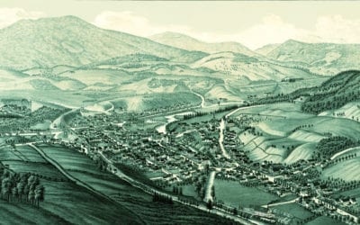 Historic old map of Ludlow, Vermont from 1885