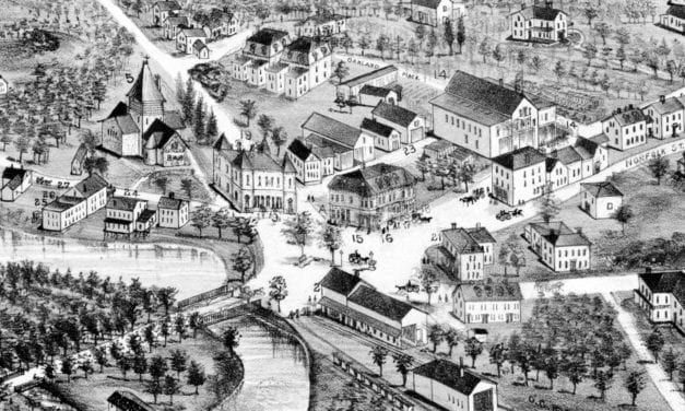 Beautifully restored map of Mattapan, MA from 1890