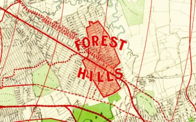 Beautifully restored map of Forest Hills, Queens from 1908