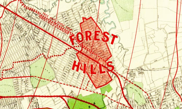 Beautifully restored map of Forest Hills, Queens from 1908