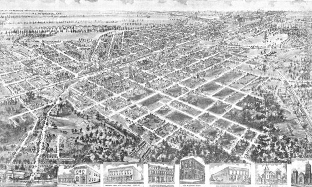 Bird’s eye view of Rocky Mount, North Carolina in 1907