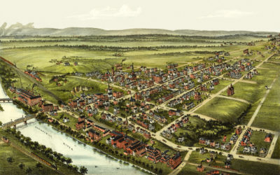 Beautifully detailed map of Royersford, PA from 1893
