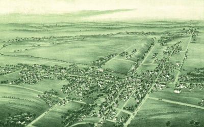 Beautiful old map of Souderton, Pennsylvania from 1894