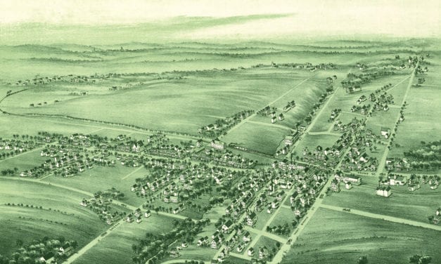 Beautiful old map of Souderton, Pennsylvania from 1894