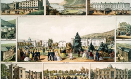 View of West Point, United States Military Academy in 1857