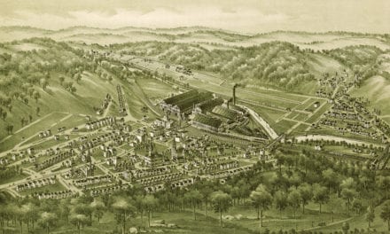 Beautiful bird’s eye view of Wilmerding, PA from 1897