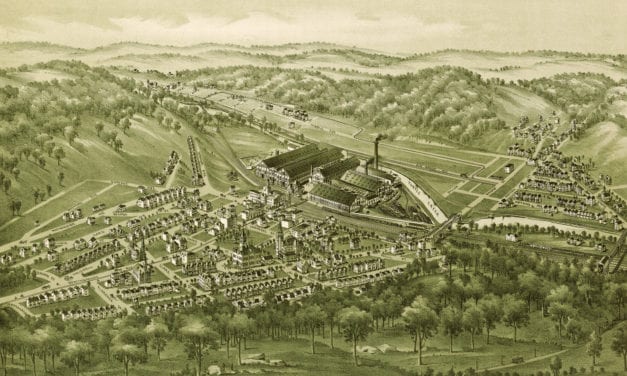 Beautiful bird’s eye view of Wilmerding, PA from 1897