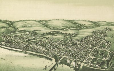 Bird’s eye view of Wrightsville, Pennsylvania in 1894