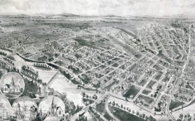 Beautifully restored map of Garfield, New Jersey from 1909