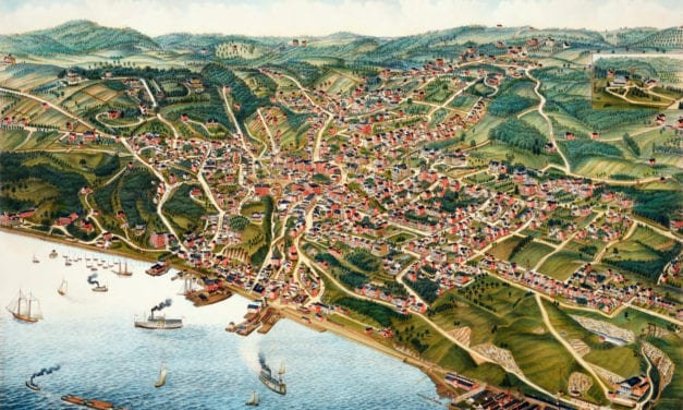 Beautifully restored map of Ossining, “Sing Sing” NY from 1884