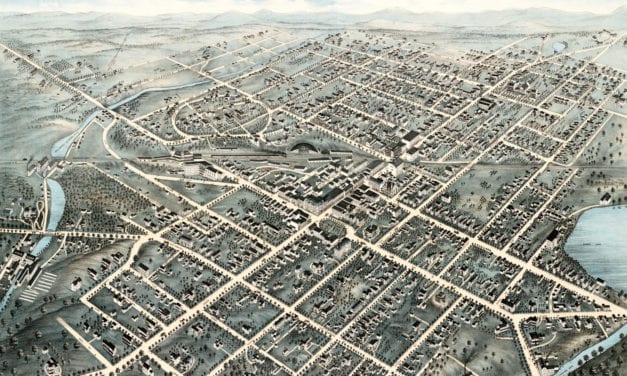 Beautifully restored old map of Pittsfield, MA from 1876