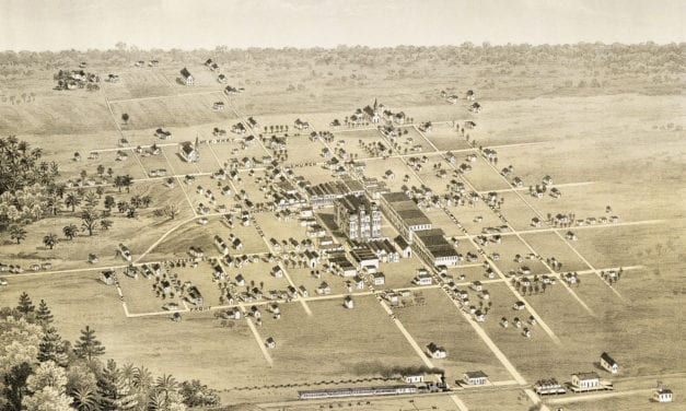 Beautifully restored map of McKinney, Texas from 1876